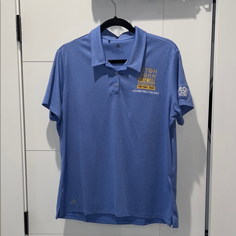 Exclusive Tour Merch Elton John Farewell Adidas Blue Women’s Polo
